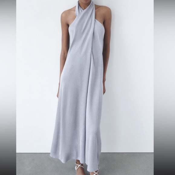 NWT ZARA * Dress size S and M Grey - Picture 6 of 16